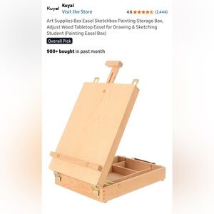 New Kuyal Art Supply Box Easel Sketchbox Painting Storage Box Art Student